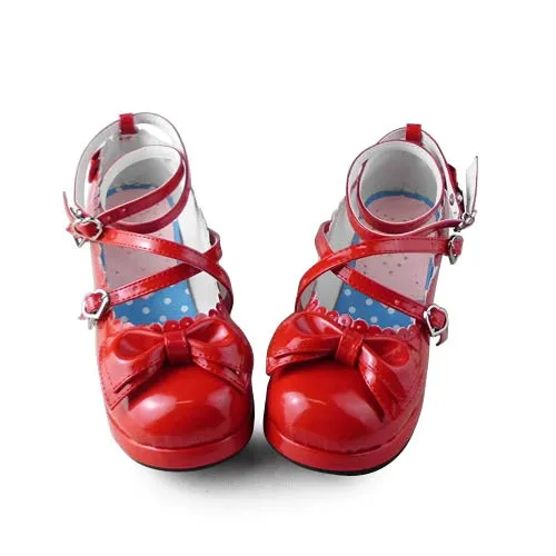 Antaina~Sweet Chunky Heels Lolita Shoes Size 41-44