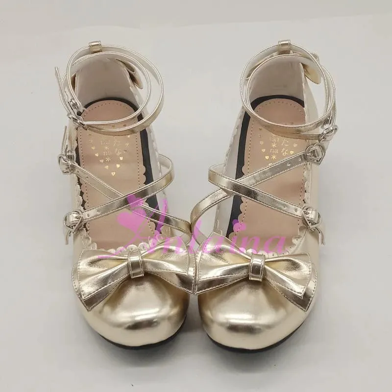 Antaina~Sweet Chunky Heels Lolita Shoes Size 41-44