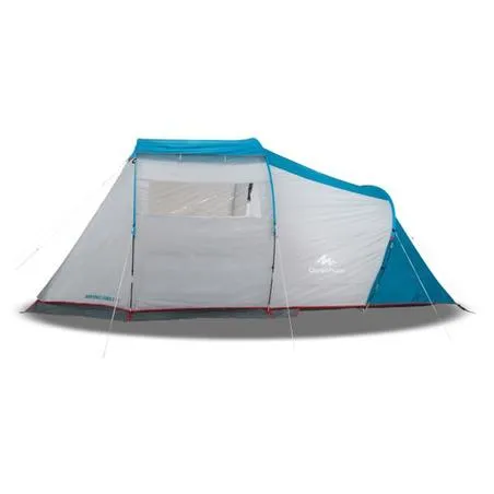 Camping tent with poles - arpenaz 4.1 - 4 person - 1 bedroom