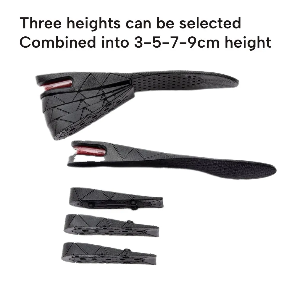 Height Boosting Shoe Insoles 3cm-9cm Adjustable Inserts Make You Taller Instantly