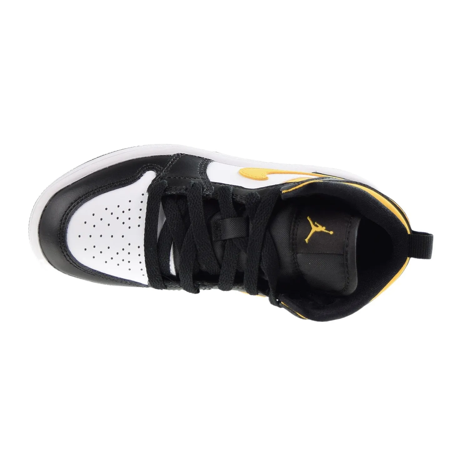 Jordan 1 Mid (PS) Little Kids' Shoes White-Pollen Black