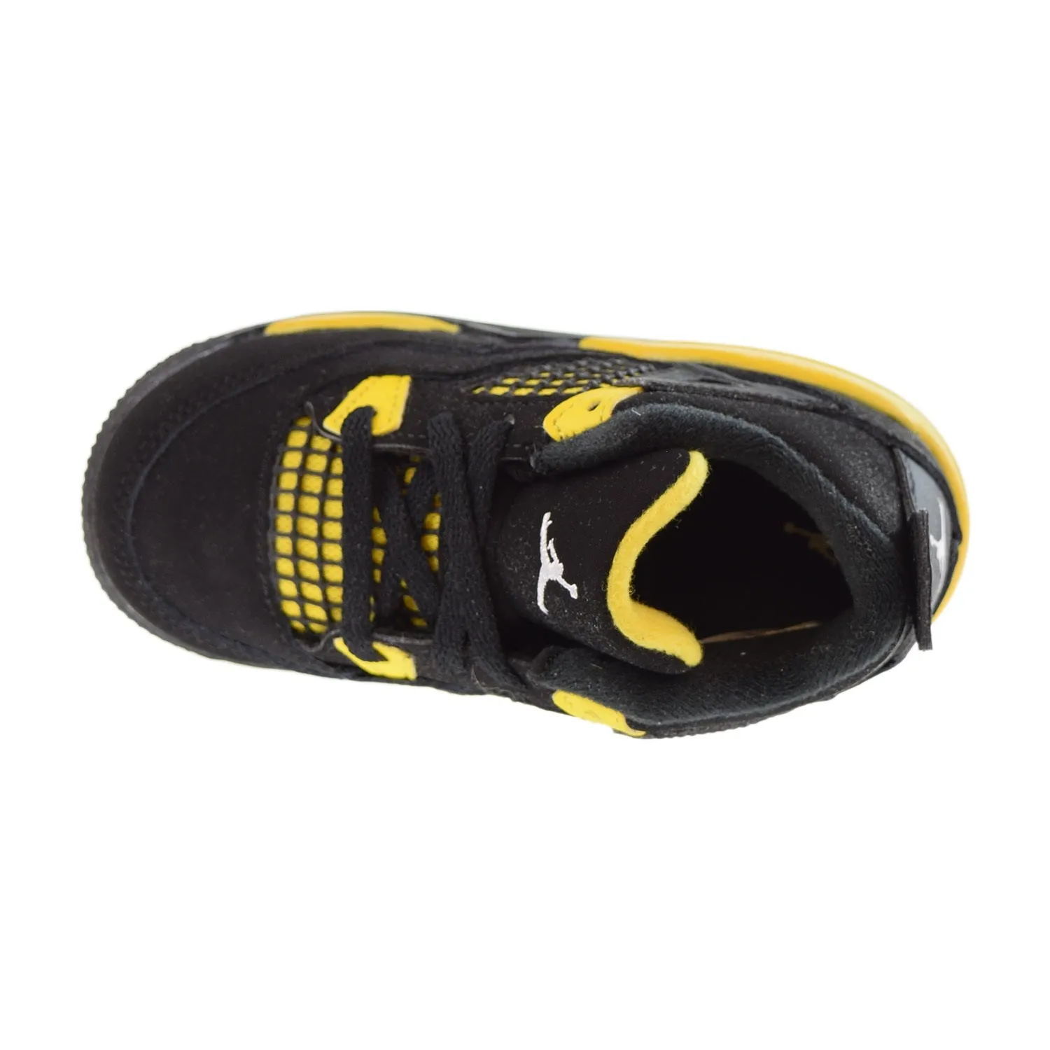 Jordan 4 Retro (TD) Toddlers Shoes Black-Tour Yellow