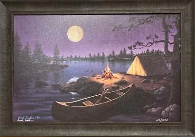 Mark Daehlin Mark Daehlin Moonlight Retreat Art Print-Framed 33.5 x 23.5