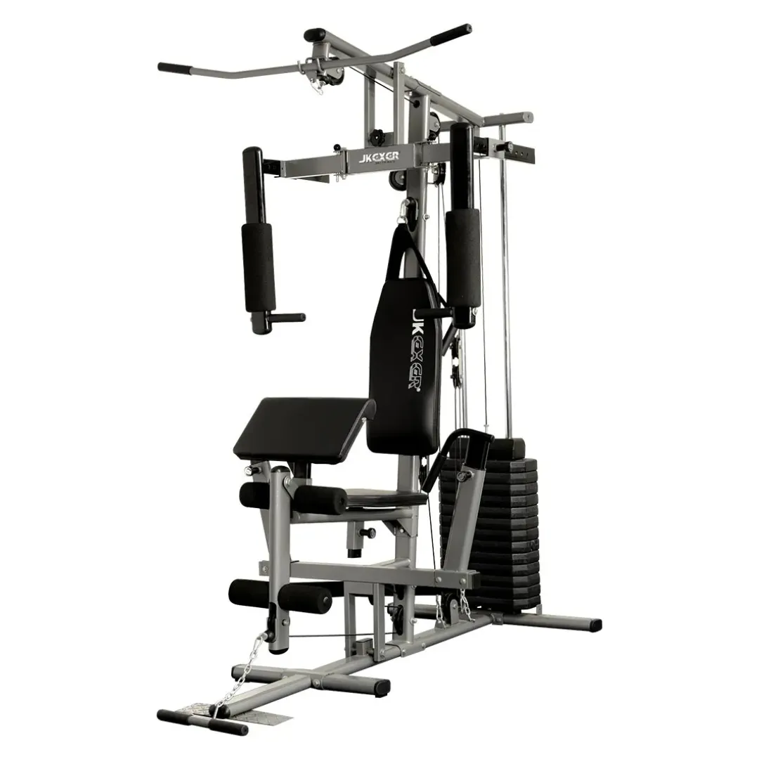 Multi use Home Gym with 210 LBs Weight Stack and Cover