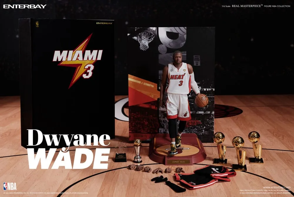 NBA Collection Real Masterpiece Action Figure 1/6 Dwyane Wade 30 Cm