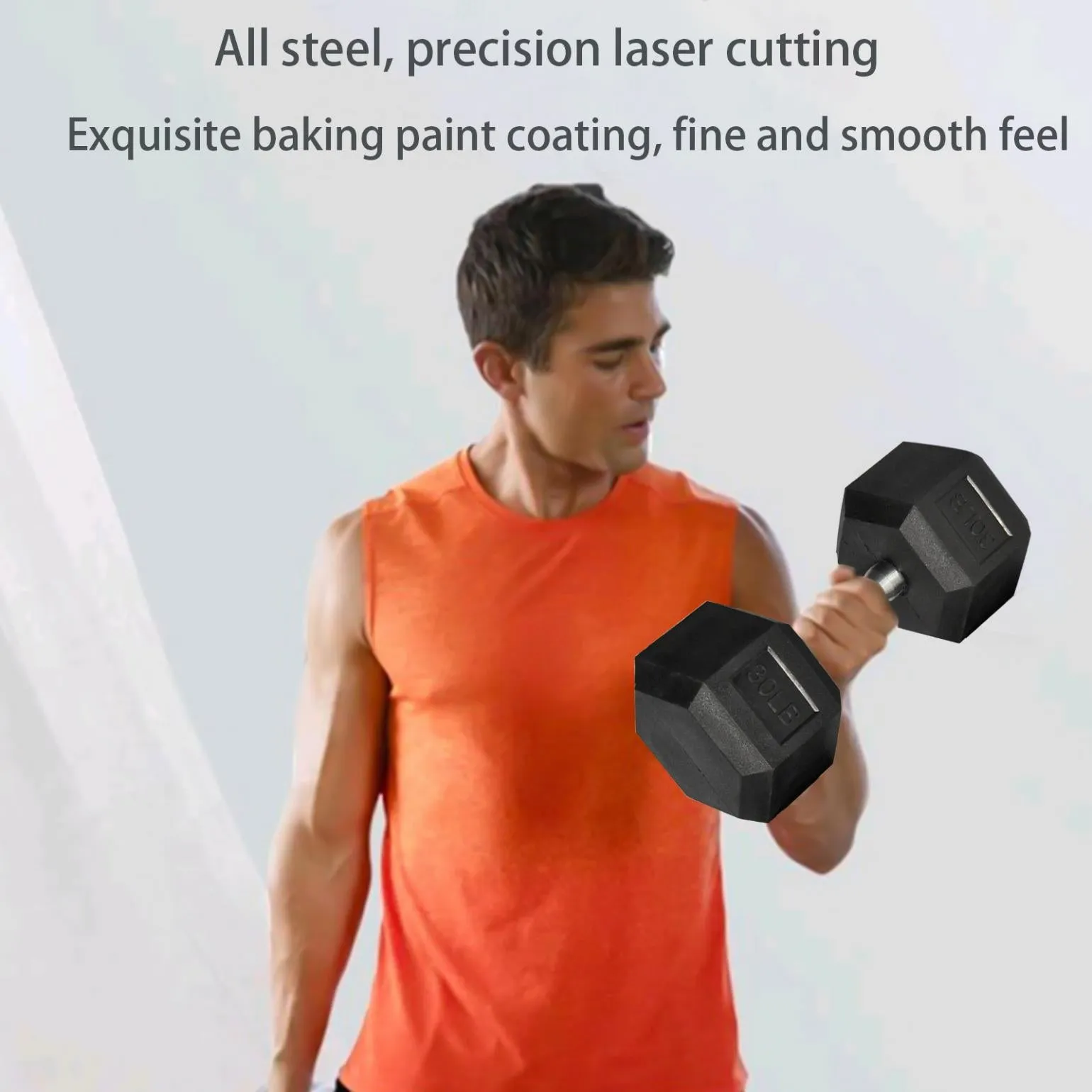 Weights Dumbbells Set for Home Gym w/ Non-Slip Metal Hand